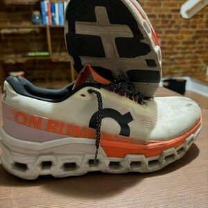 On Running Men's Shoes - White and Orange